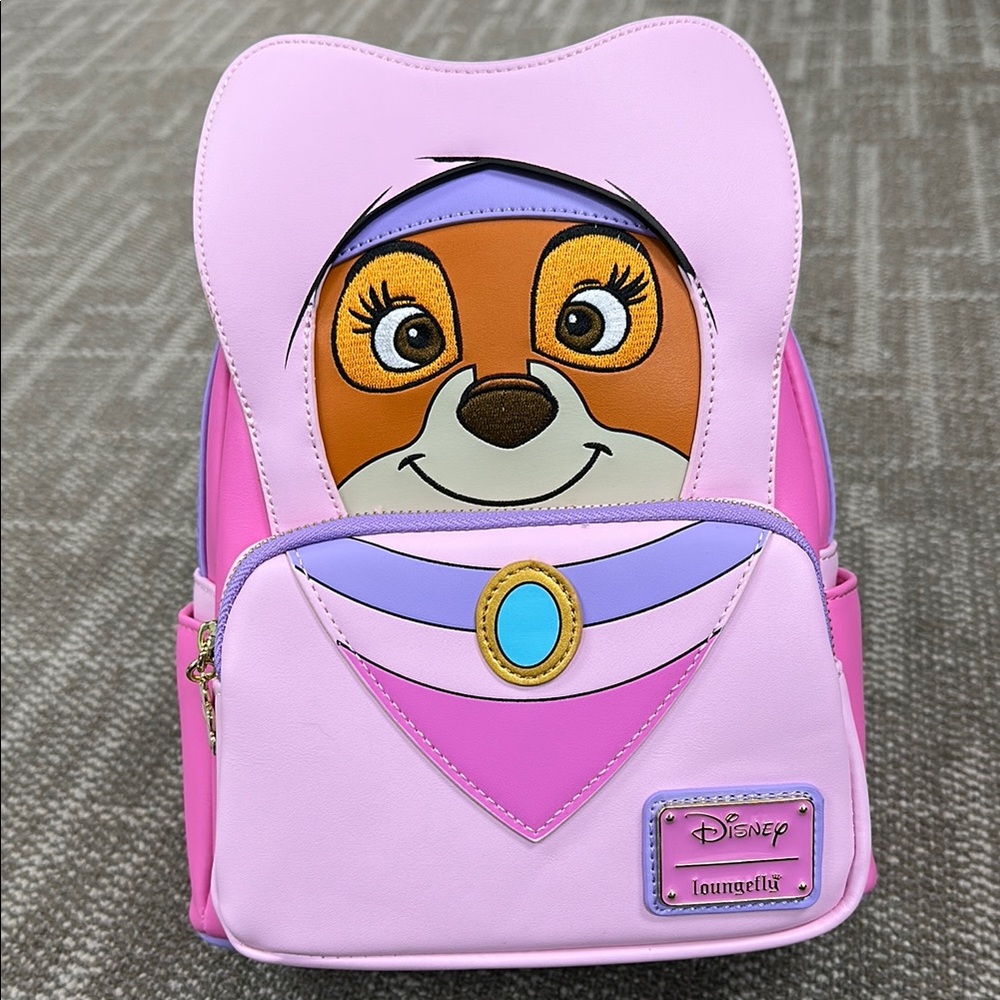 Loungefly Pink and Purple Backpack with Character Design